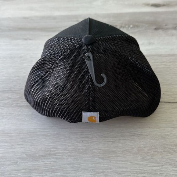 Carhartt Rugged Flex Canvas Mesh-Back 1889 Patch Cap Black OS NWT - Picture 4 of 6
